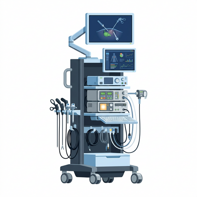 Illustrazione cartoon per artroscopia e medicina dello sport